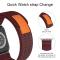 ColorPop Apple Watch 38/40/41/42 mm Armband Nylon Trail Loop Vinröd