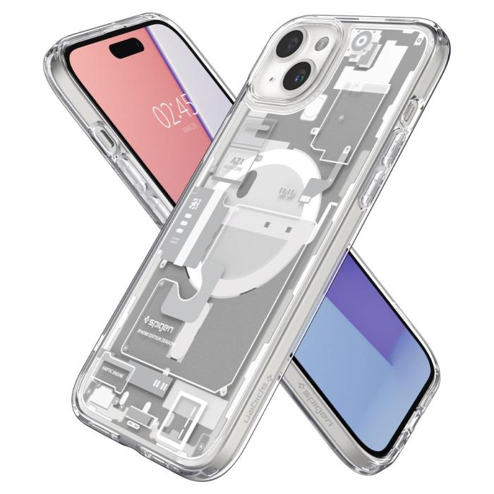 Bild 6, Spigen Spigen iPhone 15 Plus Skal MagSafe Ultra Hybrid Zero One White