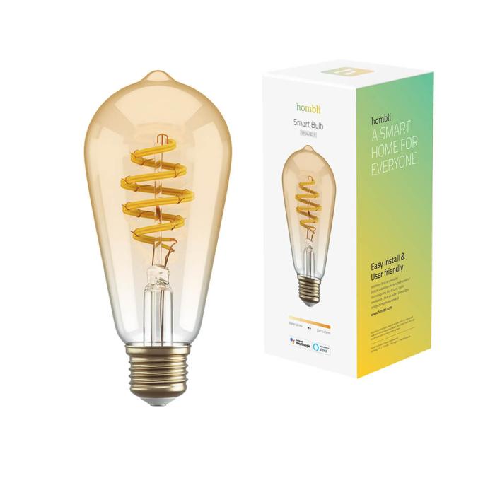 Bild 3, Hombli Hombli Smart Lampa Glödtråd E27 ST64-Bärnsten CCT
