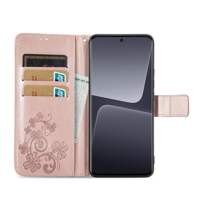 Bild 3,  Xiaomi 13 Pro 5G Fodral Med Blommigt Tryck Roséguld