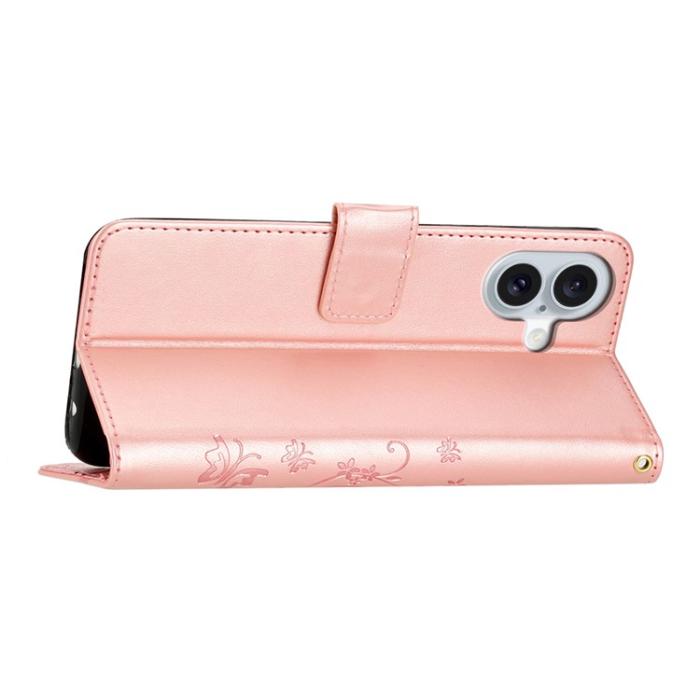 Bild 4,  iPhone 17 Fodral Med Blommigt Tryck Roséguld