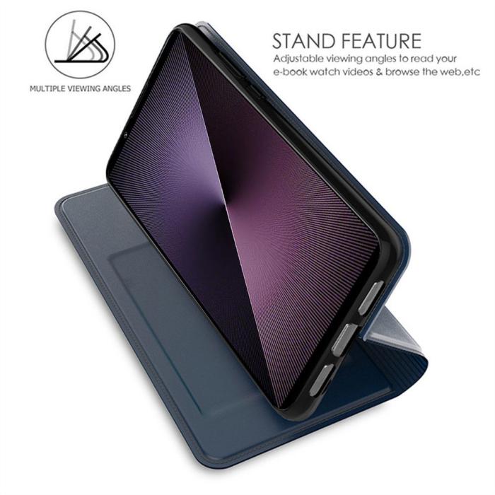 Bild 2,  Sony Xperia 1 VII Fodral Flip Läder Blå