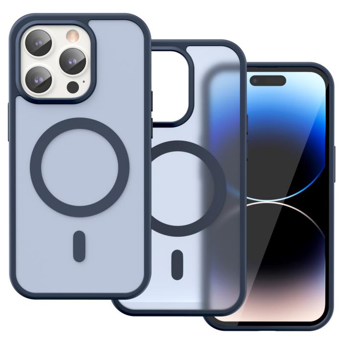 Bild 2, ColorPop ColorPop iPhone 14 Pro Skal CH MagSafe Matt Mörk Blå