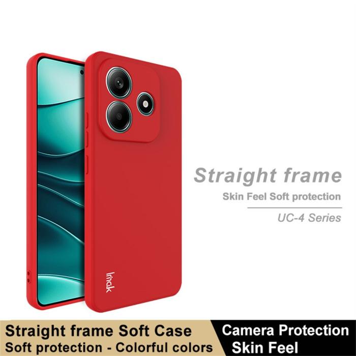 Bild 2, IMAK IMAK Xiaomi Redmi Note 14 5G Skal TPU Soft Röd