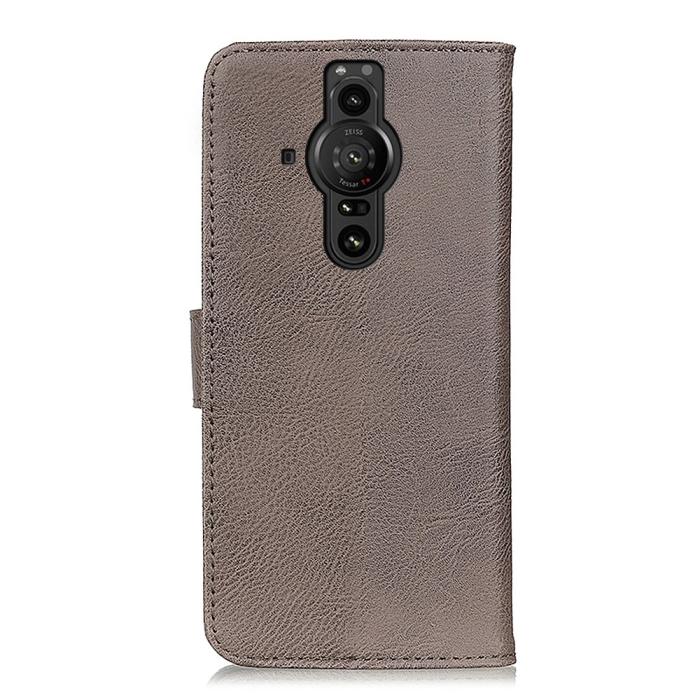 Bild 3, KHAZNEH KHAZNEH Sony Xperia Pro-I Fodral Läder Grå