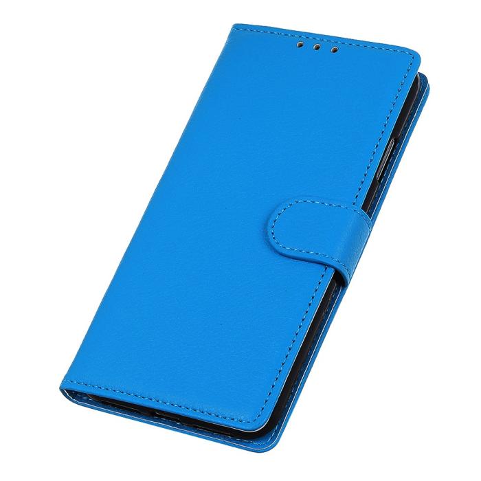 Bild 4,  Xiaomi Redmi Note 8T - Litchi Plånboksfodral - Blå