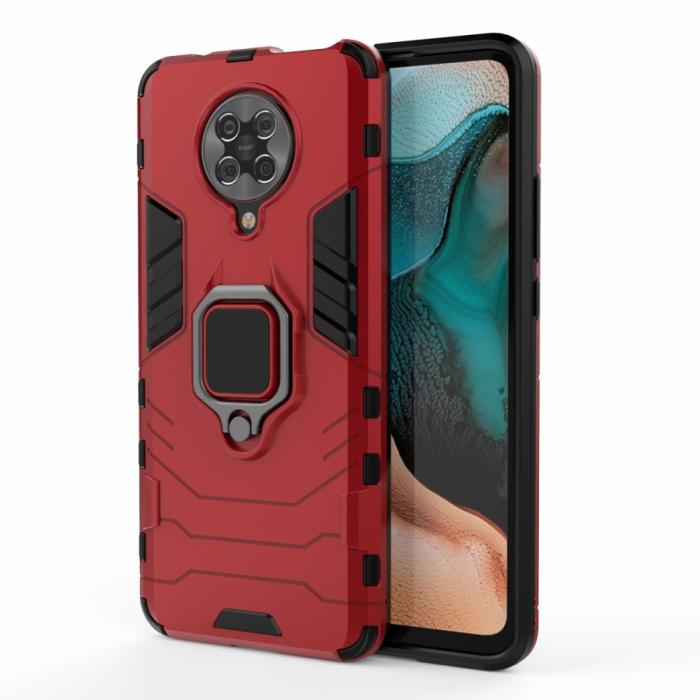 Bild 2,  Xiaomi Poco F2 Pro - Ring Skal - Röd
