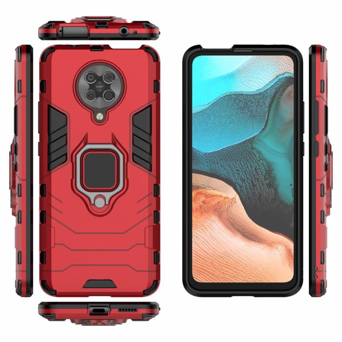 Bild 5,  Xiaomi Poco F2 Pro - Ring Skal - Röd
