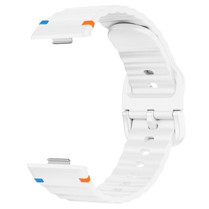 Bild 3,  Huawei Watch Fit 4 Pro / 4 / 3 Klockarmband Wave Silikon Vit