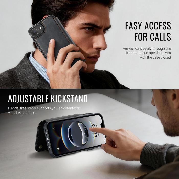 Bild 5, CASEME CASEME iPhone 16e/17e Skal RFID Plånbok Svart