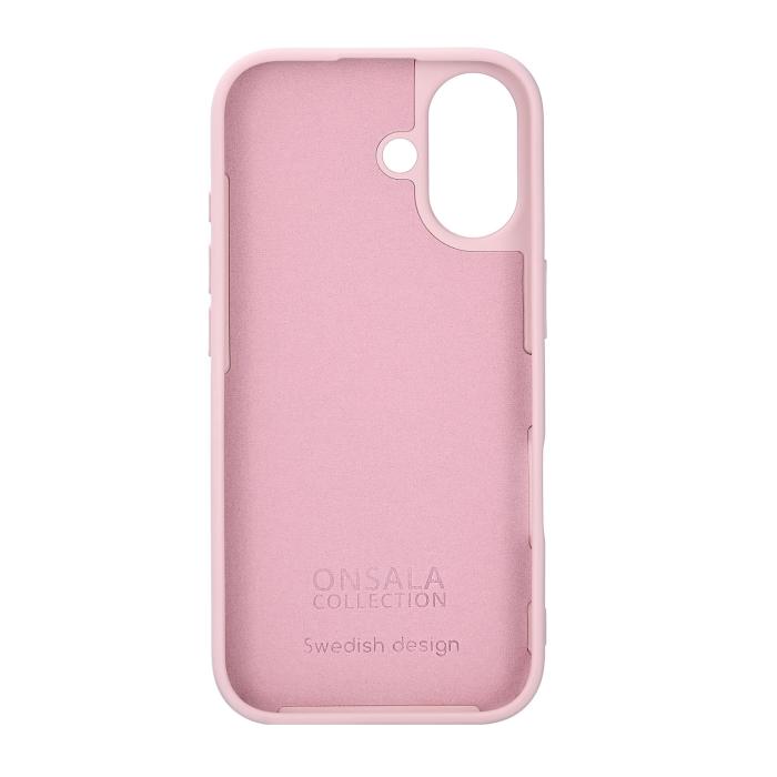 Bild 2, Onsala Onsala iPhone 17 Mobilskal Med Silikonkänsla Chalk Pink
