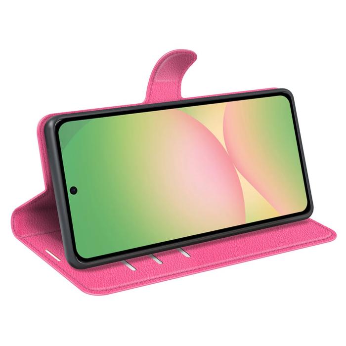 Bild 3,  Samsung Galaxy A57 5G Fodral Litchi Läder Rosa