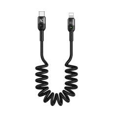 MCDODO Mcdodo 36W PD USB-C - Lightning Flexibel Nylonkabel Svart