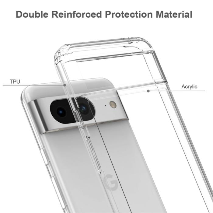 Bild 3,  Google Pixel 8 Skal Akryl/TPU Hybrid Transparent
