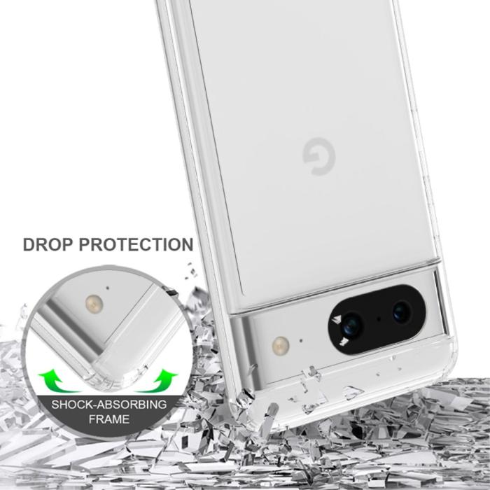 Bild 5,  Google Pixel 8 Skal Akryl/TPU Hybrid Transparent