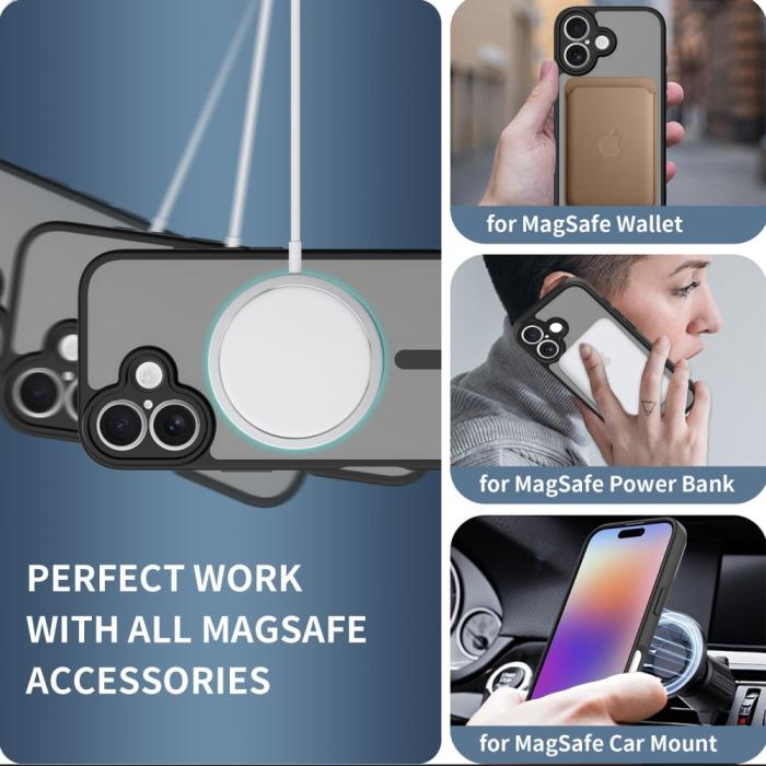 Bild 4, Tech-Protect Tech-Protect iPhone 17 Skal MagSafe BasicMag Matt Svart