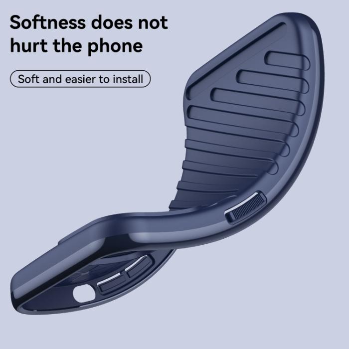 Bild 5,  Motorola Edge 30 Pro Skal Twill Textur Blå