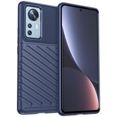  Xiaomi 12 Pro Skal Twill Textur Bl&aring;