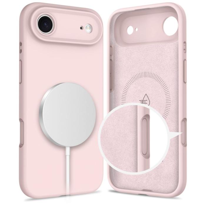 Bild 5, Tech-Protect Tech-Protect iPhone Air Skal MagSafe Silicone Pink Pearl