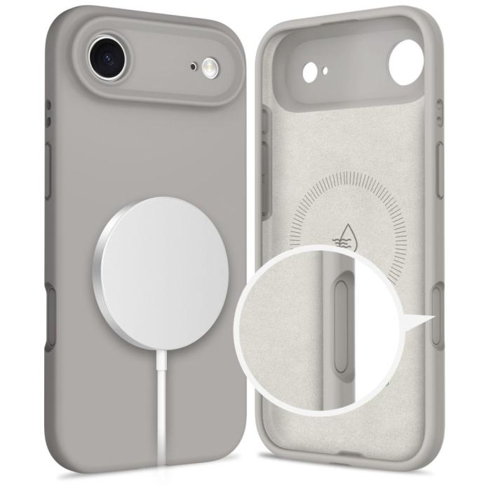 Bild 5, Tech-Protect Tech-Protect iPhone Air Skal MagSafe Silicone Stone Grey