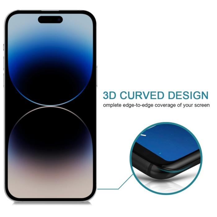 Bild 4,  iPhone 14 Pro Skärmskydd Härdat Glas Privacy