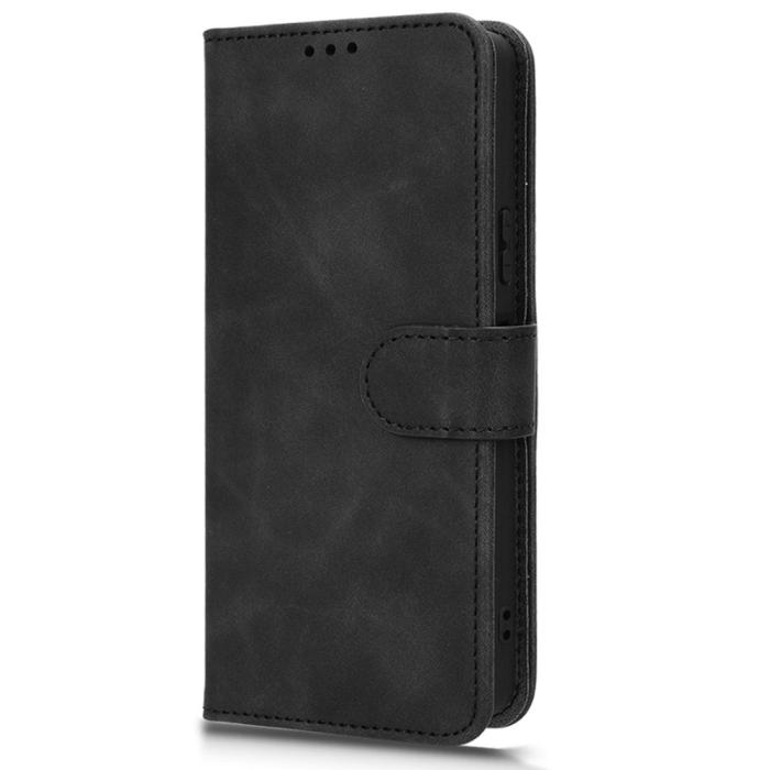 Bild 6,  Sony Xperia 10 VI Fodral Skin Touch Läder Fodral Svart