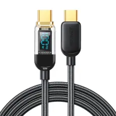 JOYROOM Joyroom 1.2m 100W PD USB-C / USB-C Nylonkabel Svart