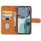  Motorola Moto G62 5G Fodral Solid Läder Brun