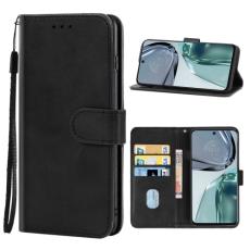  Motorola Moto G62 5G Fodral Solid L&auml;der Svart