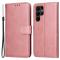  Samsung Galaxy S23 Ultra Fodral Läder Roséguld