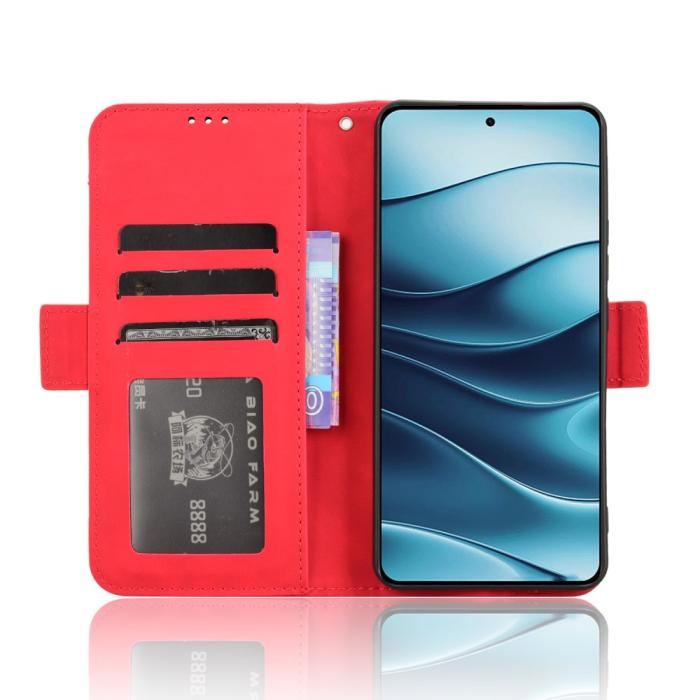 Bild 3,  Xiaomi Redmi Note 14 5G Fodral Med Avtagbart Kortfack Röd