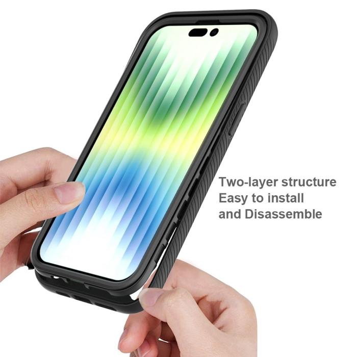 Bild 4,  iPhone 14 Pro Max Skal 360 Hybrid Defense Svart