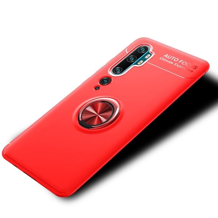Bild 2,  Xiaomi Mi Note 10/10 Pro - Ring Skal - Röd