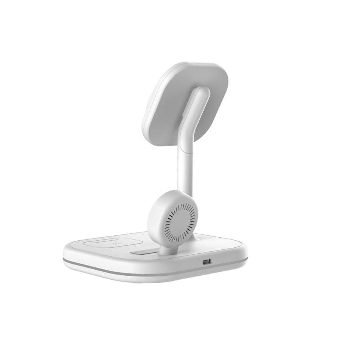 Bild 5, Tech-Protect Tech-Protect 15W 3in1 Magnetisk MagSafe Laddare Vit