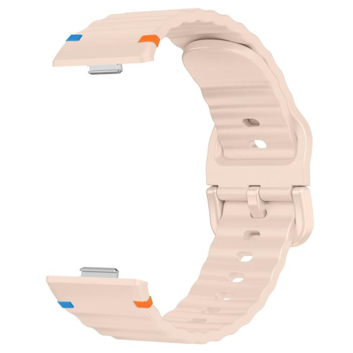 Bild 3,  Huawei Watch Fit 4 Pro / 4 / 3 Klockarmband Wave Silikon Rosa