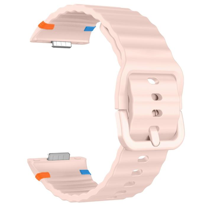 Bild 4,  Huawei Watch Fit 4 Pro / 4 / 3 Klockarmband Wave Silikon Rosa
