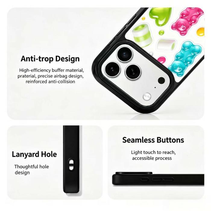 Bild 3,  iPhone 18 Pro Max/17 Pro Max Skal MagSafe UV-Mönster Björn
