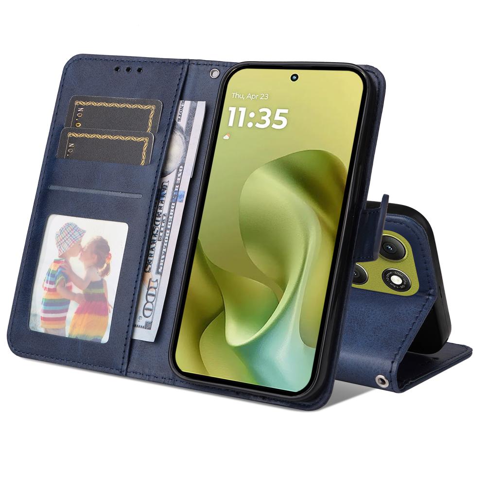  Motorola Moto G86 Power / G86 5G Fodral Läder Blå