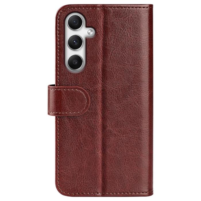 Bild 6,  Samsung Galaxy A35 5G Fodral Crazy Horse Läder Brun