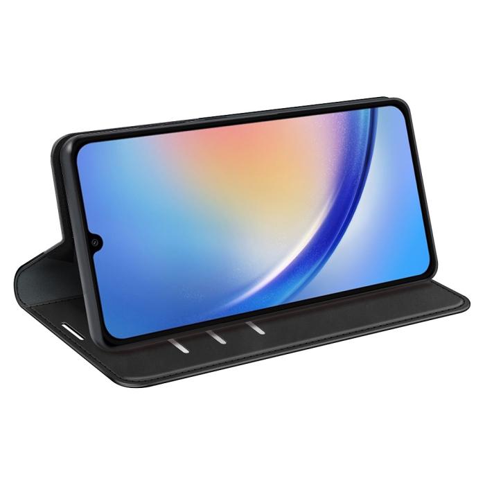 Bild 3,  Samsung Galaxy A35 5G Fodral Flip Skin Touch Svart