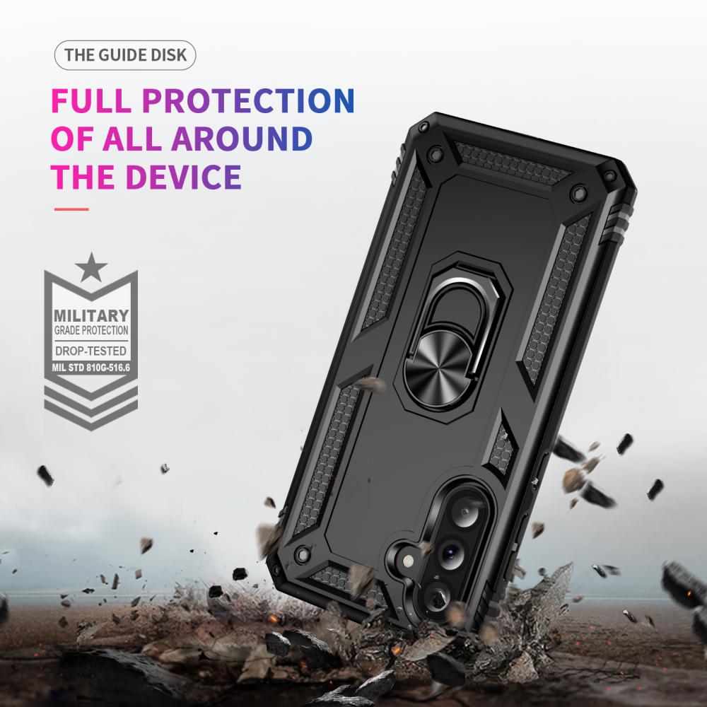  Samsung Galaxy A37 5G Skal Shockproof Hybrid Ring Svart