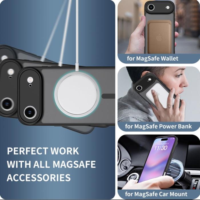 Bild 4, Tech-Protect Tech-Protect iPhone Air Skal MagSafe BasicMag Matt Svart