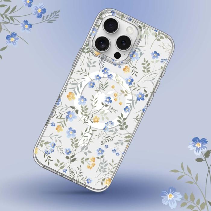 Bild 3, Tech-Protect Tech-Protect iPhone 16 Pro Max Skal MagSafe MagMood Spring Flowers