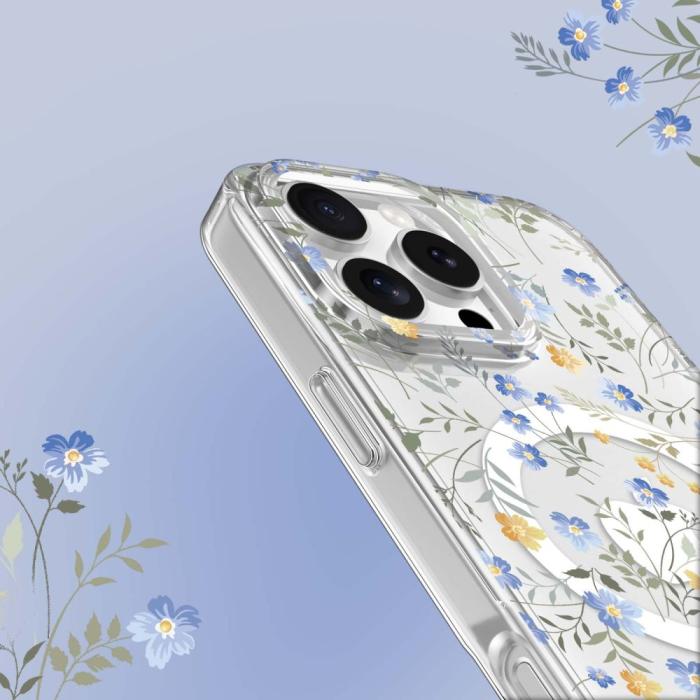 Bild 4, Tech-Protect Tech-Protect iPhone 16 Pro Max Skal MagSafe MagMood Spring Flowers