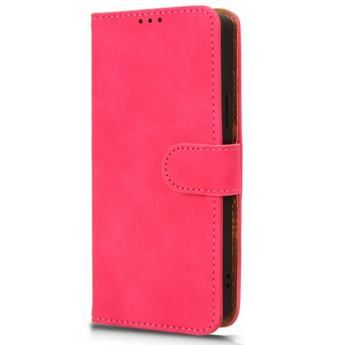 Bild 6,  Sony Xperia 10 VI Fodral Skin Touch Läder Fodral Rosa