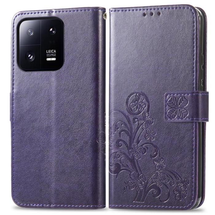 Bild 2,  Xiaomi 13 Pro 5G Fodral Med Blommigt Tryck Lila