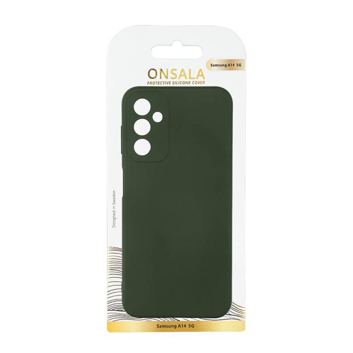 Bild 2, Onsala ONSALA Galaxy A14 4G/5G Mobilskal Silikon Dark Green