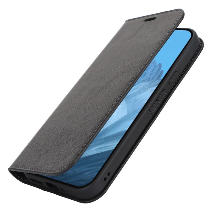 Bild 6,  Google Pixel 9 Pro XL Fodral Crazy Horse Läder Svart