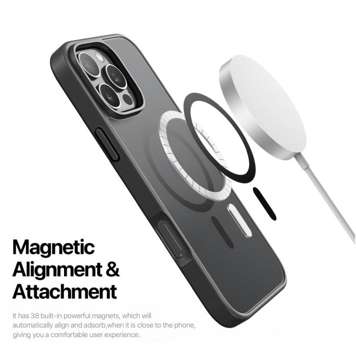 Bild 5, DUX DUCIS DUX DUCIS iPhone 16 Pro Max Skal MagSafe Yind Series Matt Svart