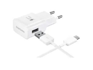 Samsung Samsung 15W 2A Snabbladdare EP-TA20EWE inkl. 150 cm USB-C Kabel - Vit